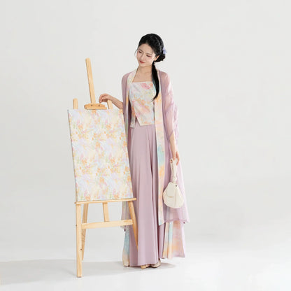 Summer Oil Painting 夏日油画 - Modern Song Dynasty Hanfu Outfit (Preorder)