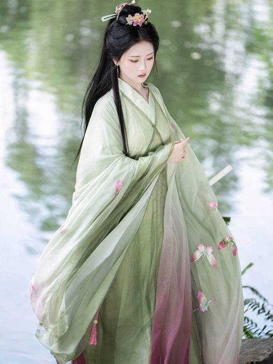Water Stream 水涧 - Wei Jin Style Qiyao Ruqun