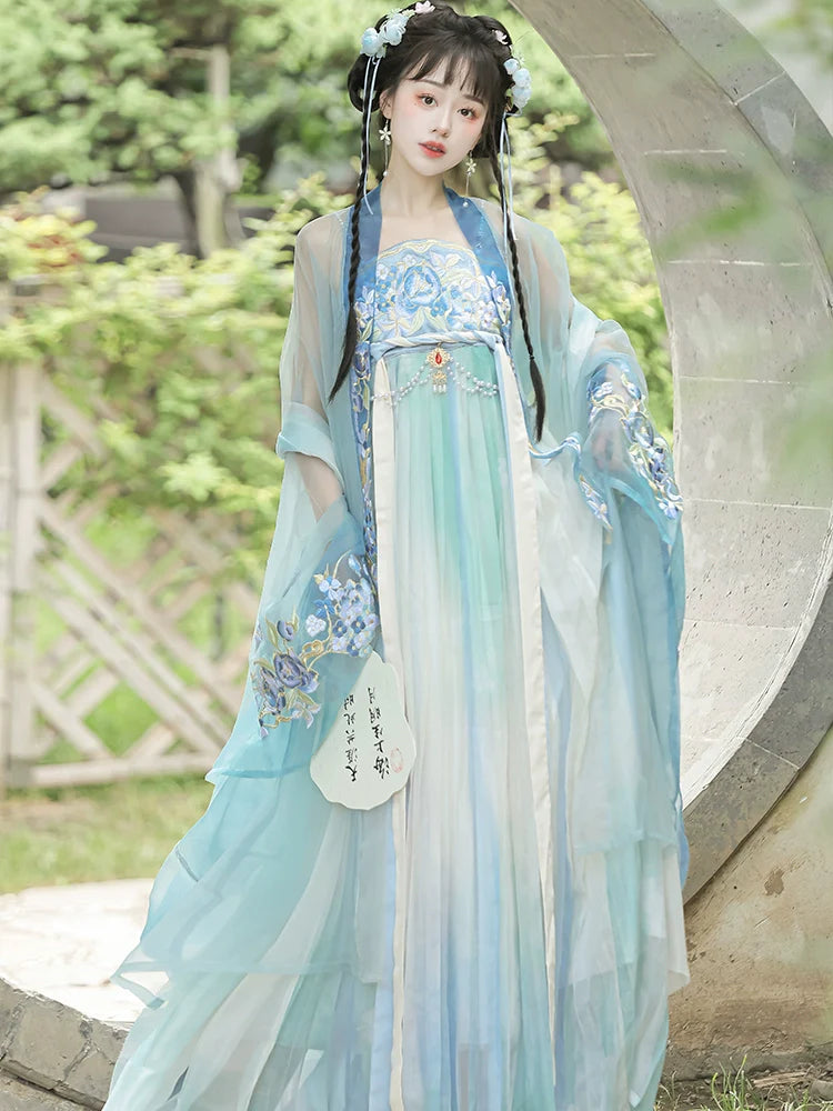 Concubine Smiles 妃子笑 - Tang Dynasty Style Hanfu Dress Heziqun
