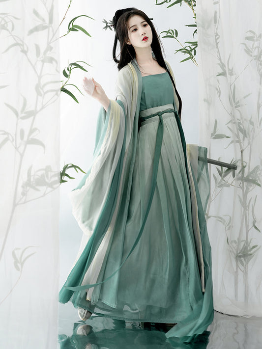 Qing Dai 青黛 - Song Dynasty Style Qiyao Ruqun Hanfu