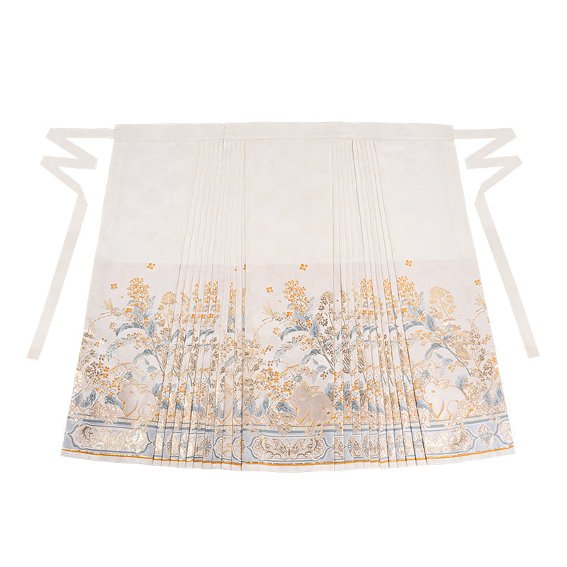Zhiqiu 知秋 - Robe & Mamianqun Ming Dynasty Hanfu Set