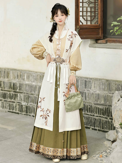 Golden Osmanthus 金桂词 - Modern Ming Dynasty Hanfu with Mamianqun
