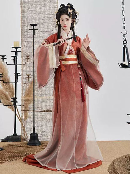 Sunset - Warring States and Han Dynasty Straight Hem Robe