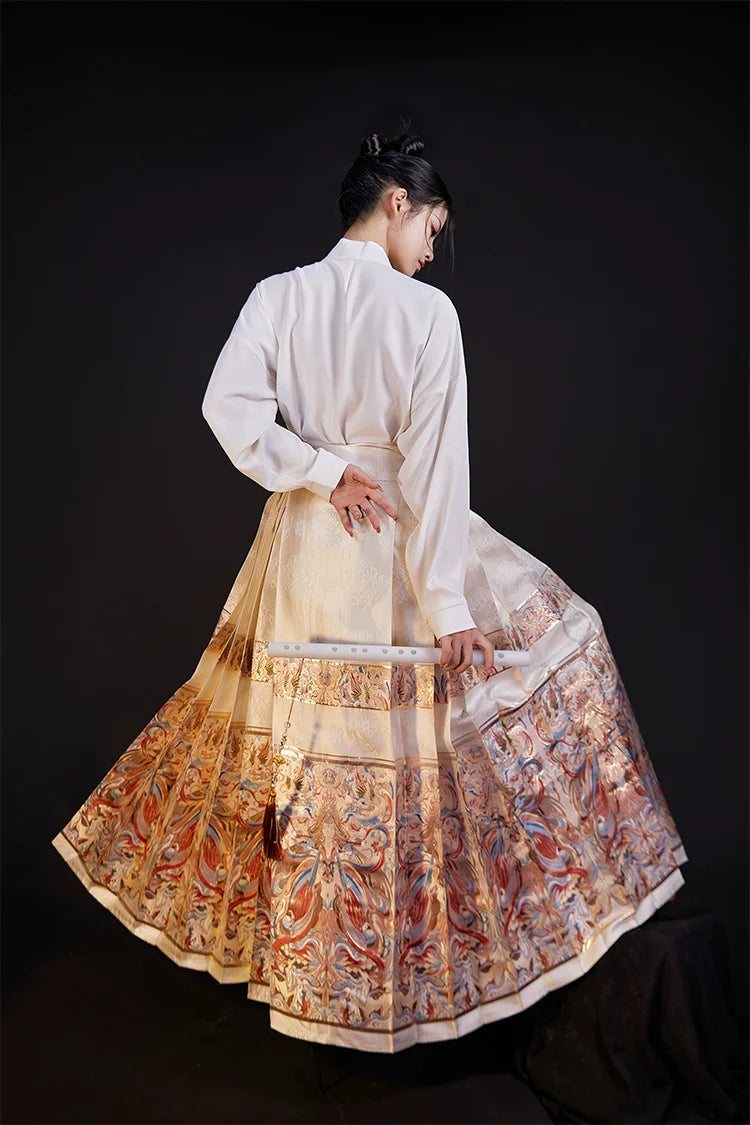 Ming Dynasty Modern Hanfu, Mamianqun, Nuwa Mending the Sky 女娲补天