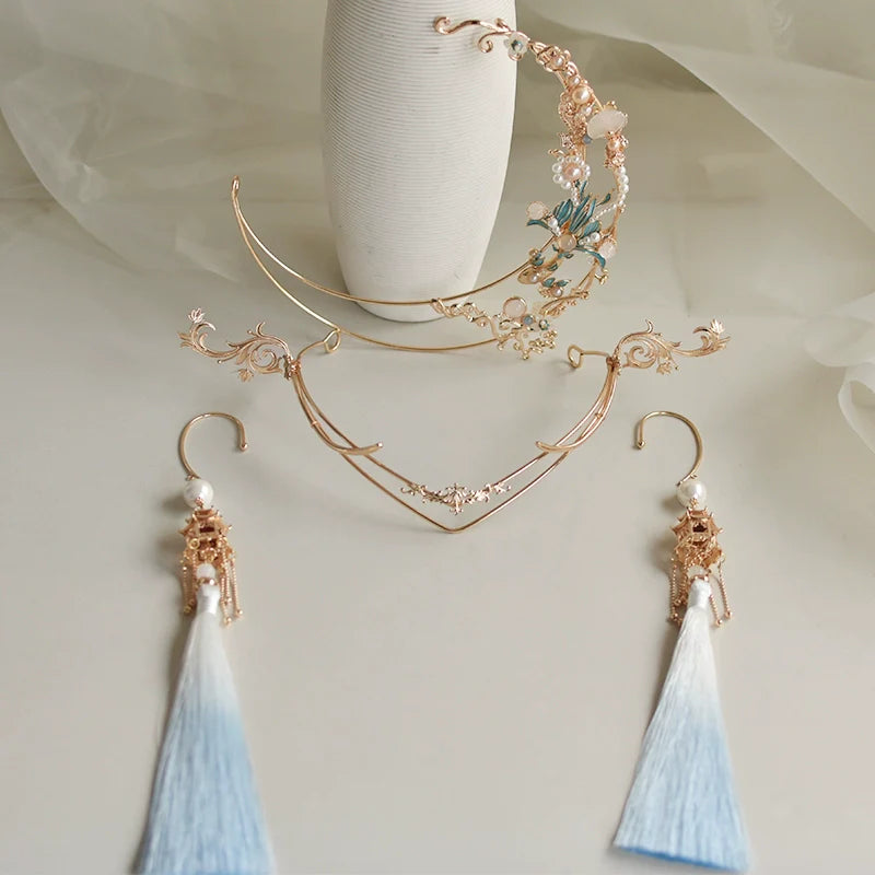 Hanfu Hair Accessories Set: Holy Moon