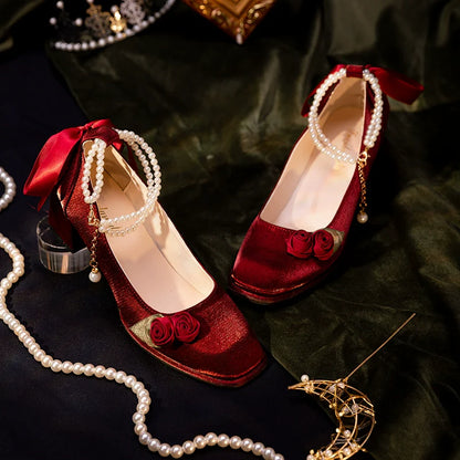 Rose - Retro Chinese Style Heels