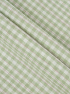 Romantic Green Gingham Halter Dress