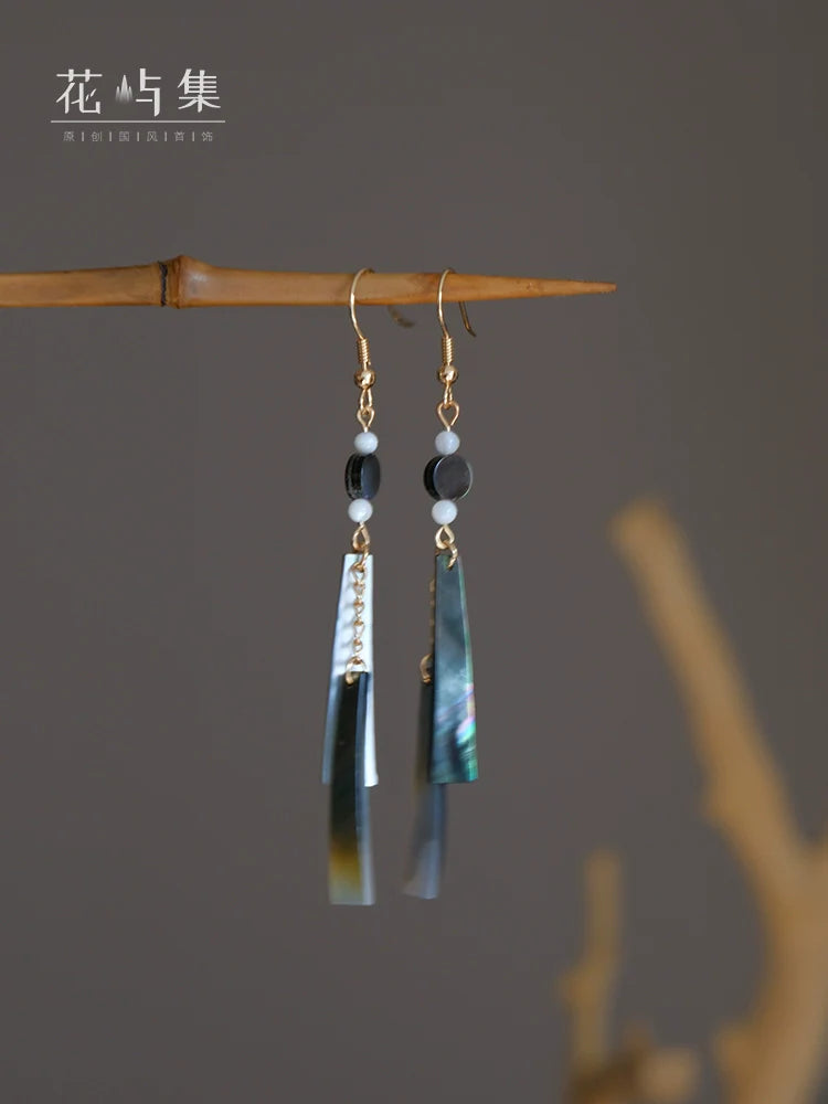 Ancient Shells Chinese Style Earrings
