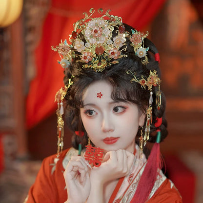 Chinese Wedding Hair Accessories: Happy Love