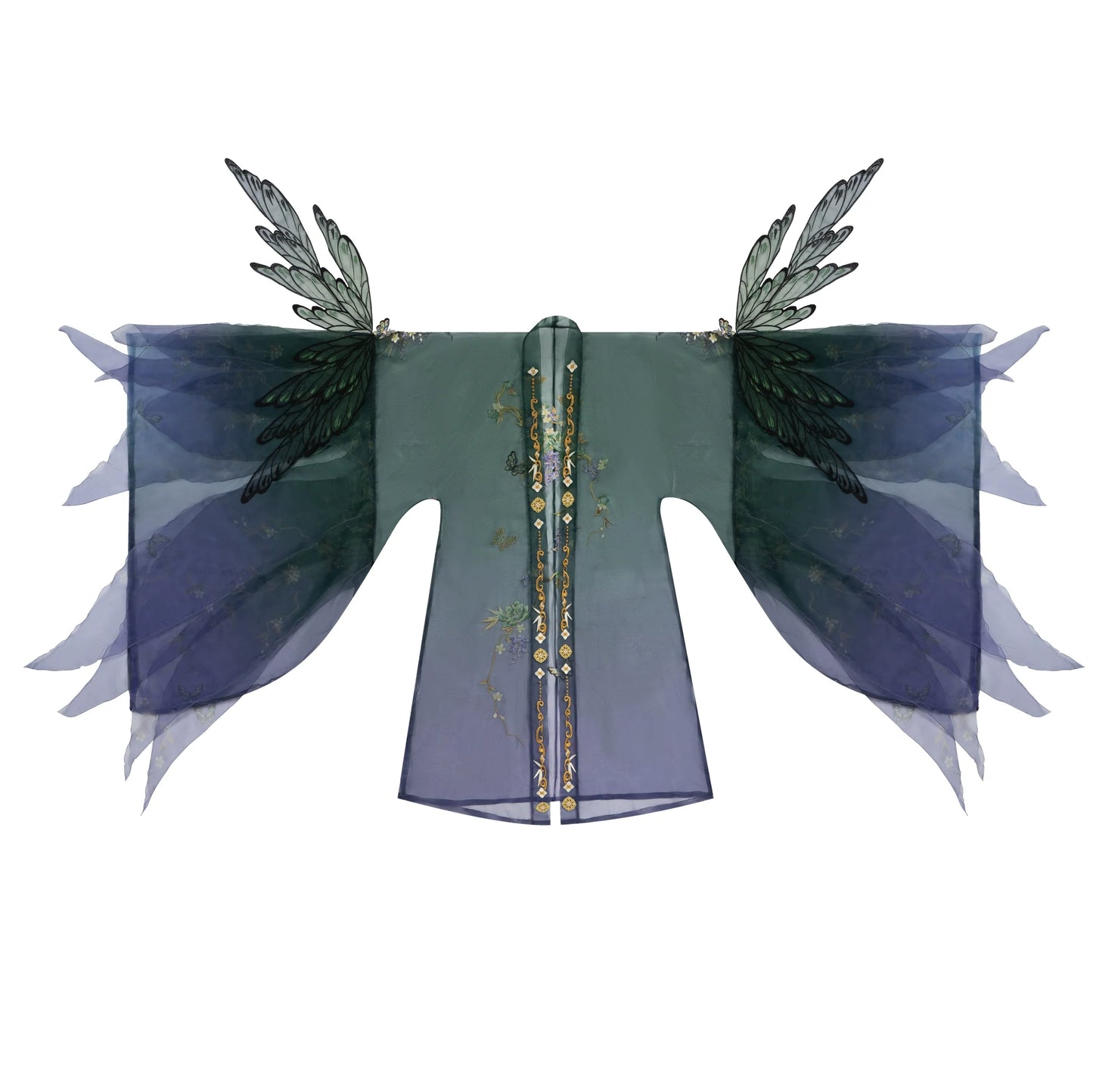 Cangwu Butterfly Shadow 苍梧蝶影 - Wei Jin Style Qiyao Ruqun (Preorder)