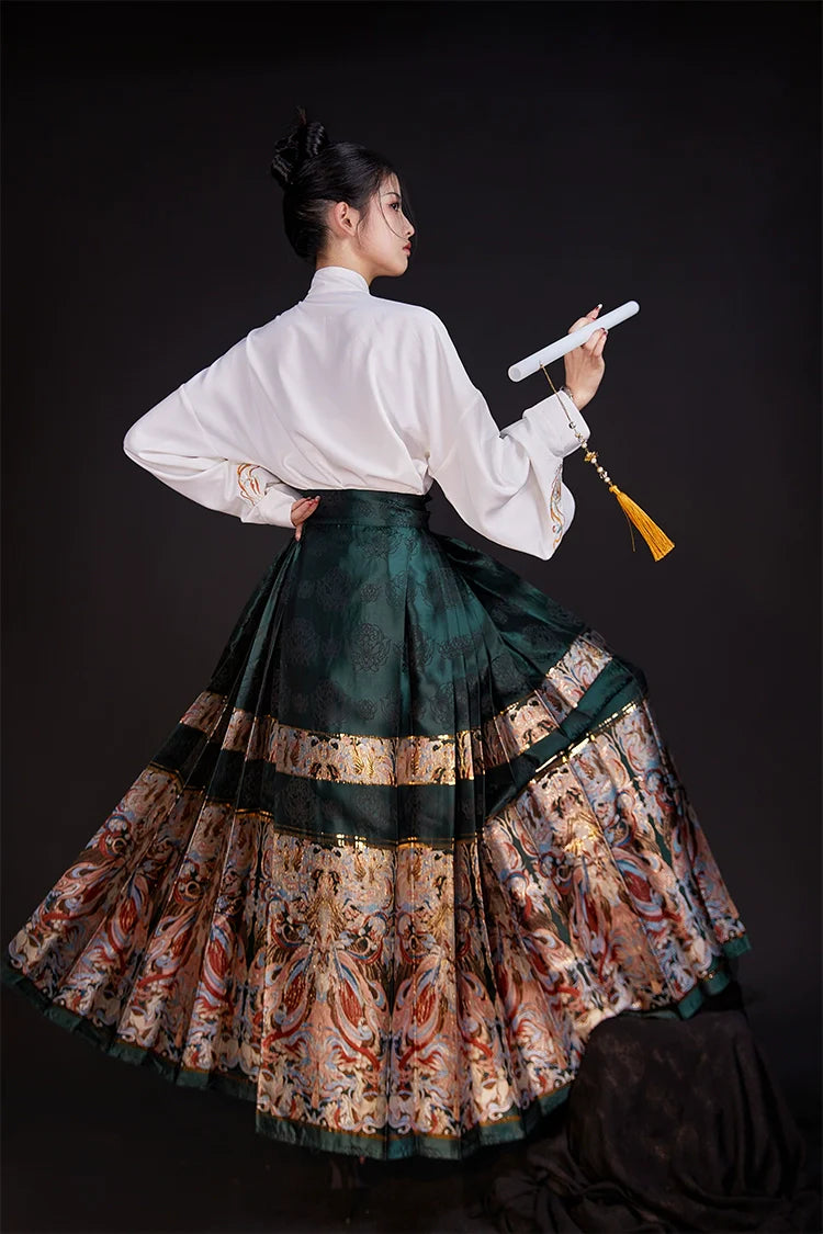 Ming Dynasty Modern Hanfu, Mamianqun, Nuwa Mending the Sky 女娲补天