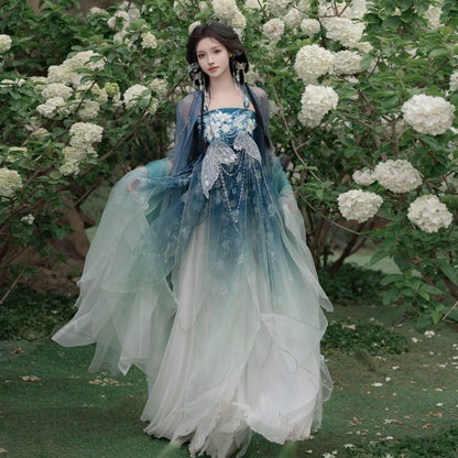 Sleep Lily 百合眠 - Tang Dynasty Style Hanfu Dress Heziqun