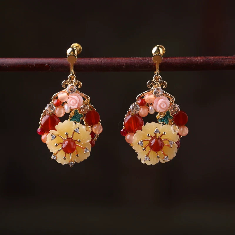 Huaqiu Chinese Style Earrings