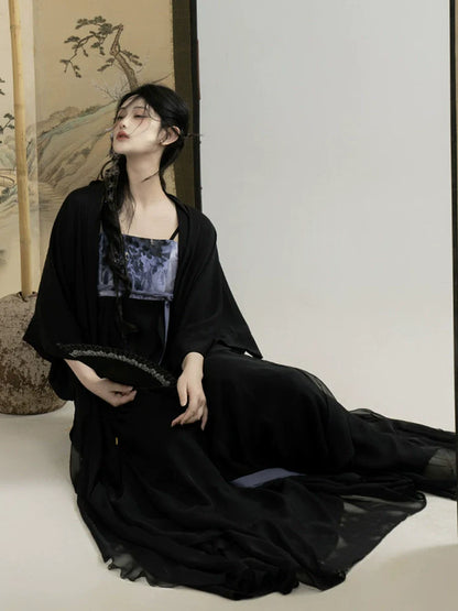Black Kite - Song Dynasty New Chinese Style Hanfu Dress