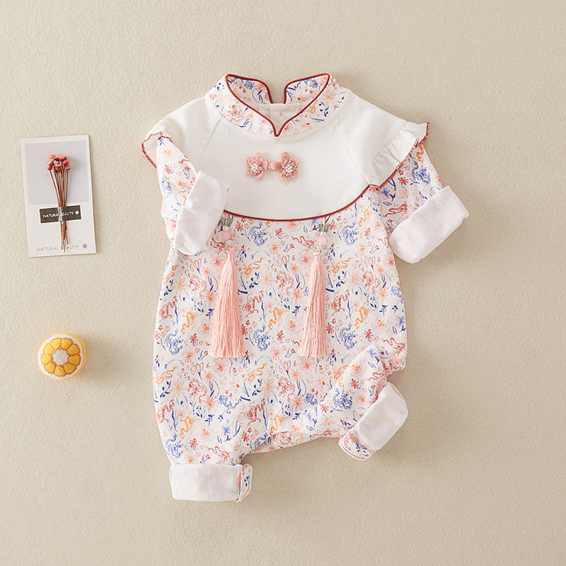 Anastasia - Cheongsam Style Baby Onesies for Girls