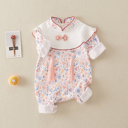 Anastasia - Cheongsam Style Baby Onesies for Girls