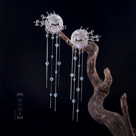 Long Tassels Hair Clips: Ancient Deer