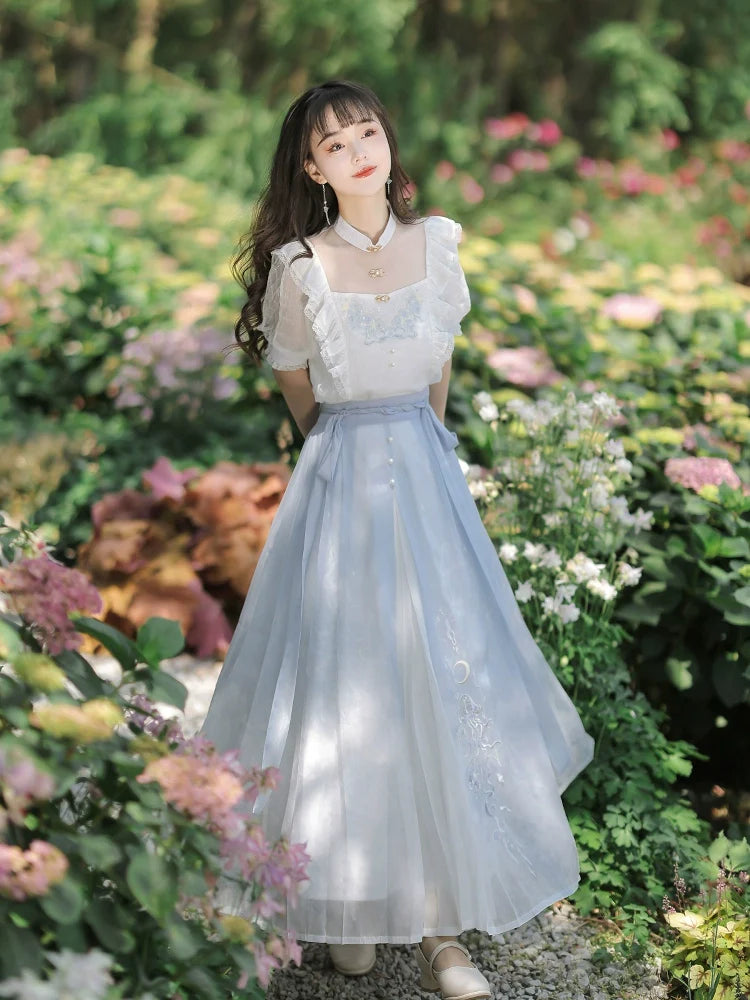 Heart of the Ocean - New Chinese Style Romantic Outfit