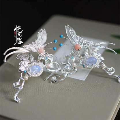 Hair Pin: Crescent Butterfly