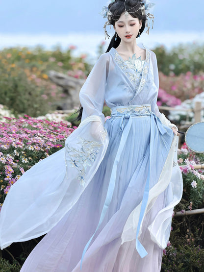 Magnolia Goddess 玉兰神 - Wei Jin Style Flower Fairy Qiyao Ruqun