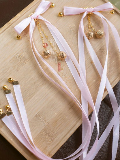 Hair Clips: Mint Peony