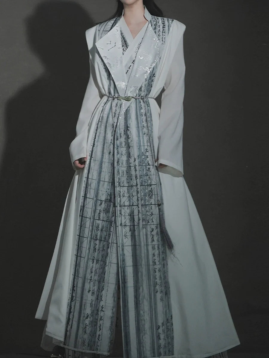 New Chinese Style Reversible Coat - Thousand Verse 千字文 (Preorder)