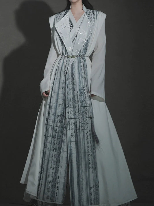 New Chinese Style Reversible Coat - Thousand Verse 千字文 (Preorder)