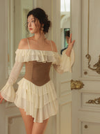 Fairytale Ruffle Corset Mini Dress