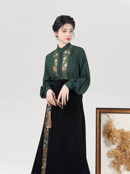 Song Dynasty Hanfu, Modern Outfit, Huayi 花溢 (Preorder)
