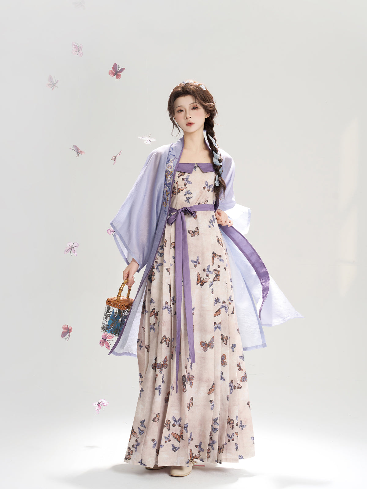 Asks Butterfly 问蝶 - Song Dynasty Modern Hanfu Dress for Spring and Summer (Preorder)