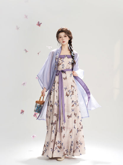 Asks Butterfly 问蝶 - Song Dynasty Modern Hanfu Dress for Spring and Summer (Preorder)