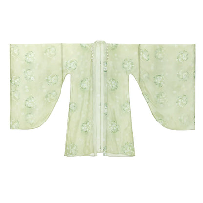 Lily of the Valley 铃兰扇面 - Tang Dynasty Style Hanfu Dress Heziqun