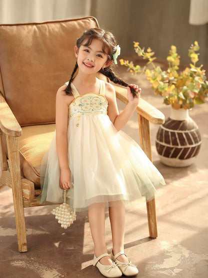 Saphira - New Chinese Style Tang Dynasty Hanfu for Girls