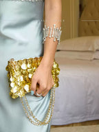Fairy Metal Shell & Star Sequin Chain Bag
