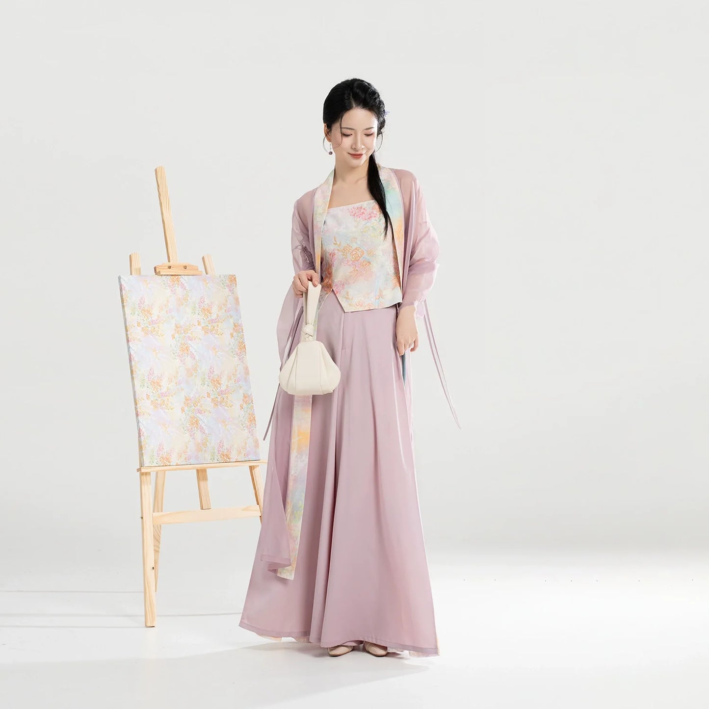 Summer Oil Painting 夏日油画 - Modern Song Dynasty Hanfu Outfit (Preorder)