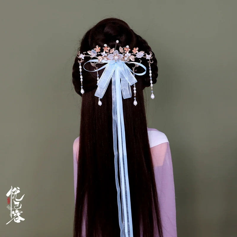 Back Hair Pin: Memories of the Silk Ribbon