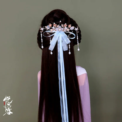Back Hair Pin: Memories of the Silk Ribbon