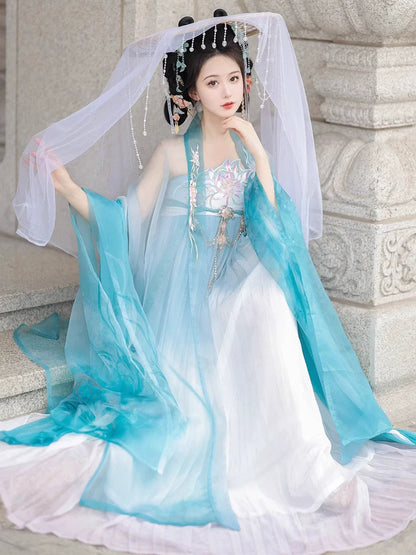 Midsummer 仲夏 - Tang Dynasty Style Hanfu Dress Heziqun