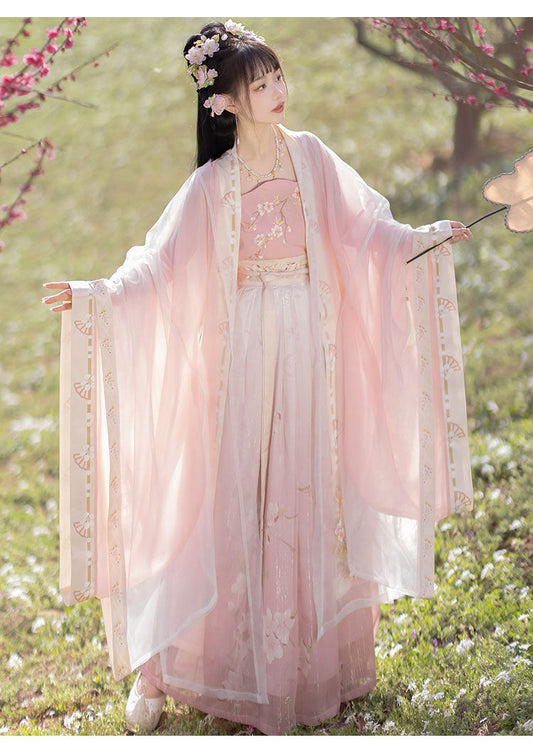 Cherry Blossoms - Song Dynasty Style Qiyao Ruqun Hanfu
