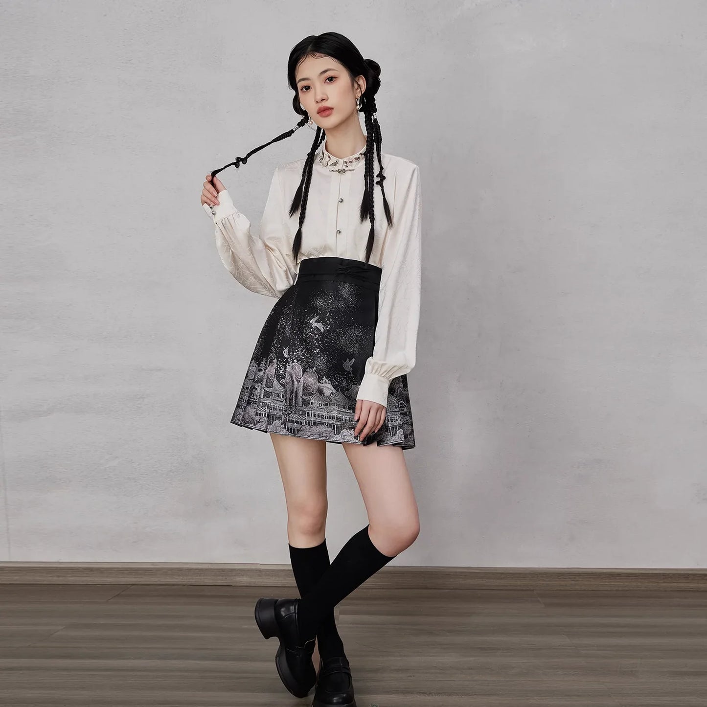 Ming Dynasty Modern Hanfu, Mamianqun, Penglai Immortal 蓬莱仙 (Preorder)