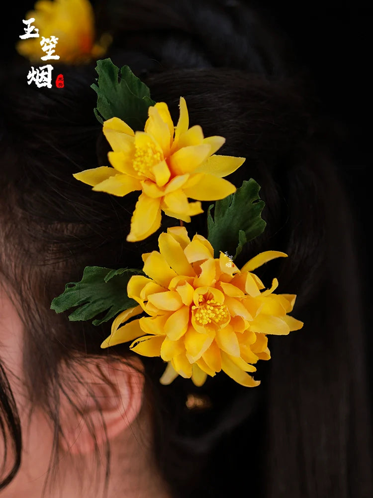 Hair Pins: Chrysanthemums