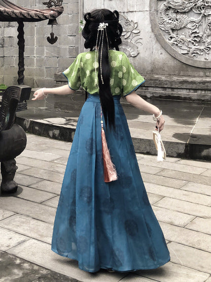 Azure Language 天青语 - Plus Size Tang Dynasty Hanfu