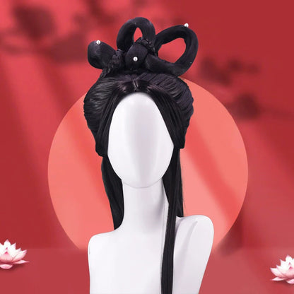 Jade Stream - Tang Dynasty Chinese Style Hair Wig for Hanfu