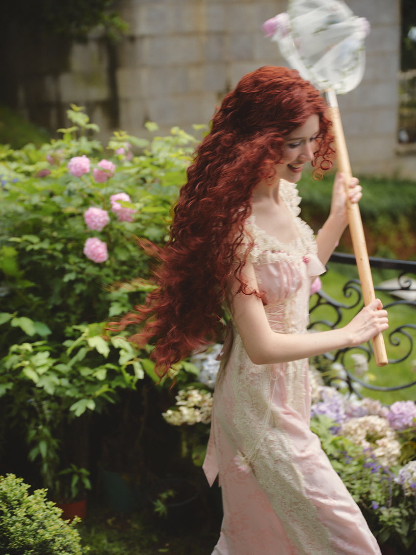 Enchanted Rose Garden Lace-Up Dress