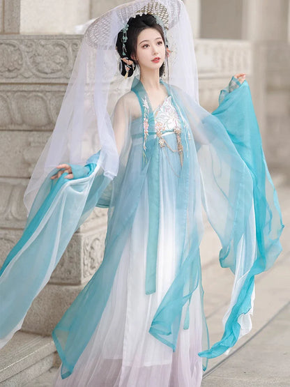 Midsummer 仲夏 - Tang Dynasty Style Hanfu Dress Heziqun