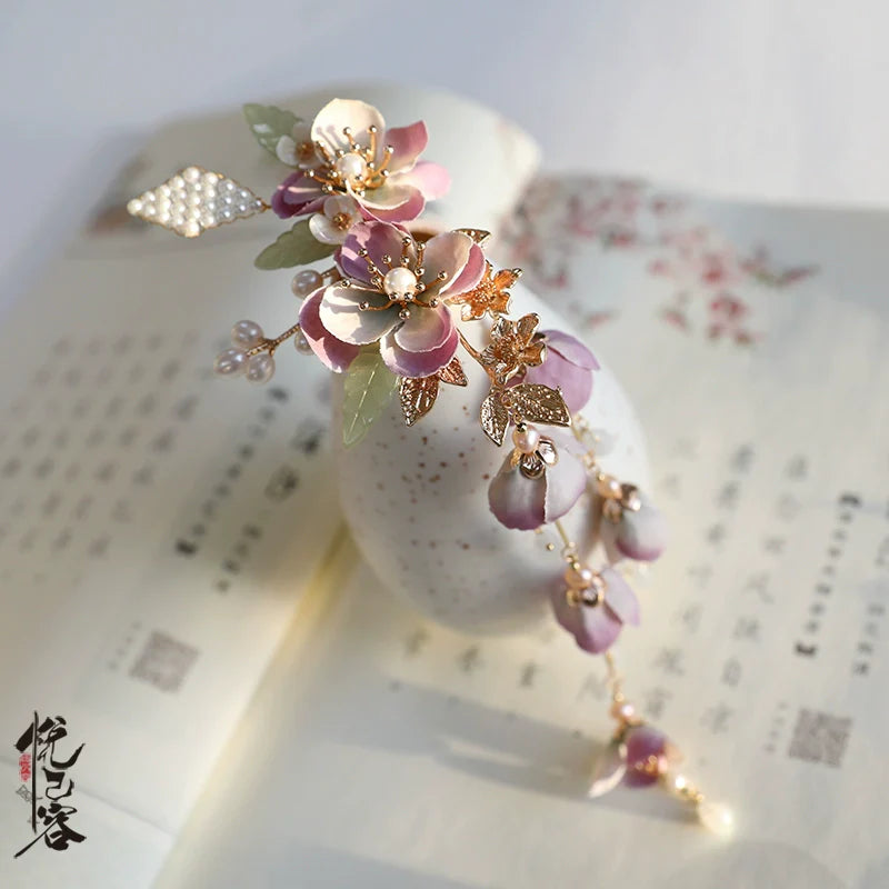 Hair Clips: Spring Cherry Blossom