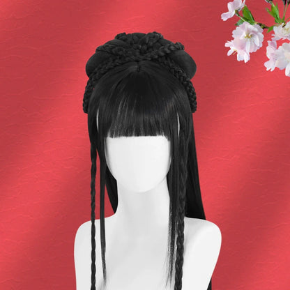 Blue Lotus - Chinese Style Hair Wig for Hanfu
