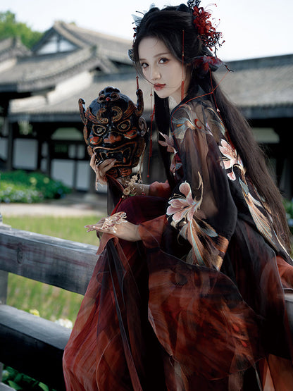 Thousand Miles Dreams 千里梦 - Tang Dynasty Style Hanfu Dress Heziqun (Preorder)