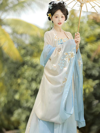 Slow Spring 不春 - Tang Dynasty Style Hanfu Dress Heziqun