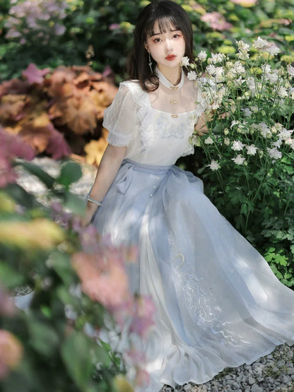 Heart of the Ocean - New Chinese Style Romantic Outfit